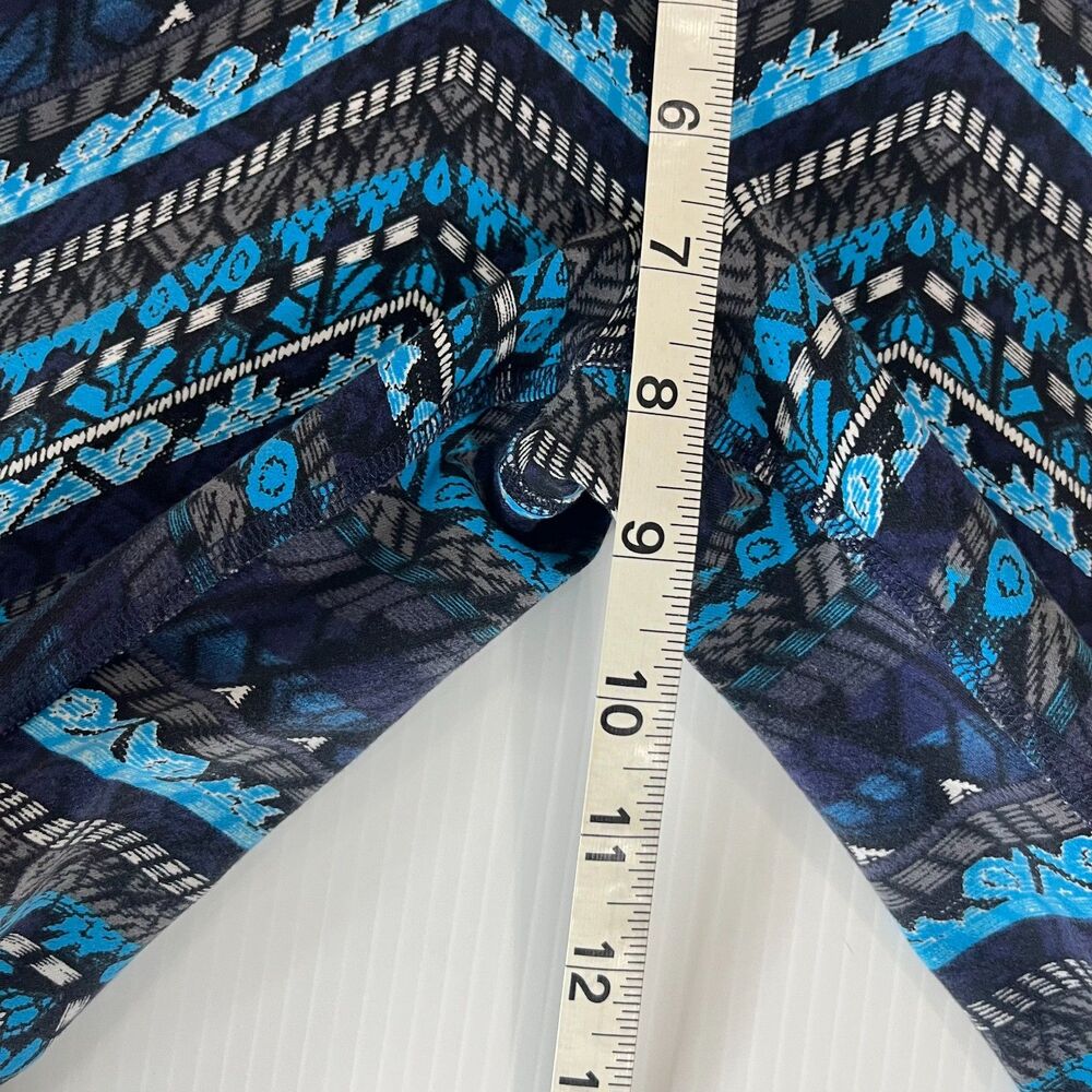 Alo Yoga Women's Blue Gray Geometric Print High Rise Leggings Size XS Yoga Gym - Picture 5 of 6